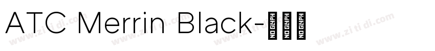 ATC Merrin Black字体转换